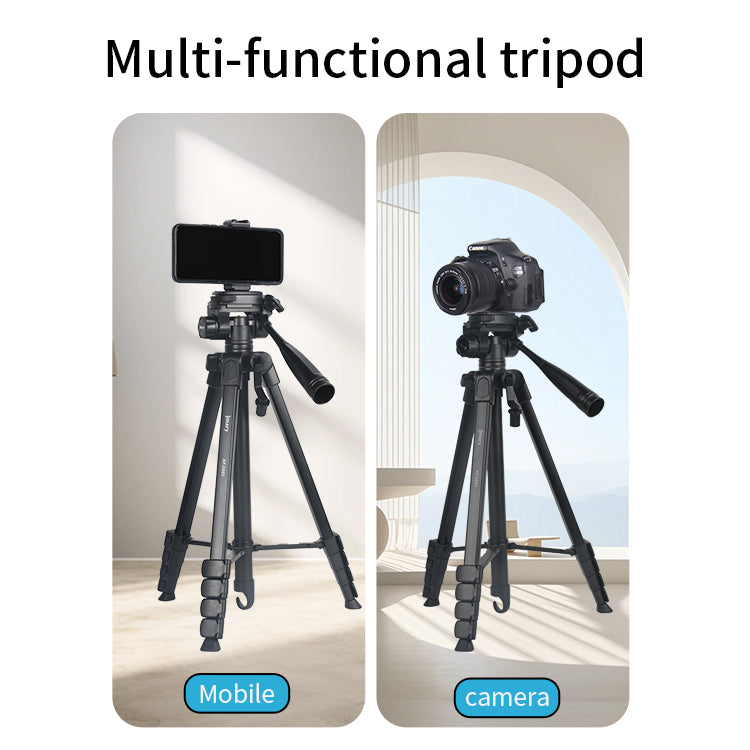 Jmary KP-2201 1.7M Tripod with Pan Head and Ring Light Head For Camera and Mobile