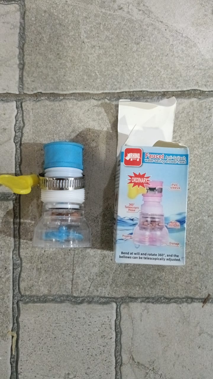 Kitchen Shower Splash Fan Faucet With Clip Water-Saving Filter tap nozzle extended Each (Random Color)