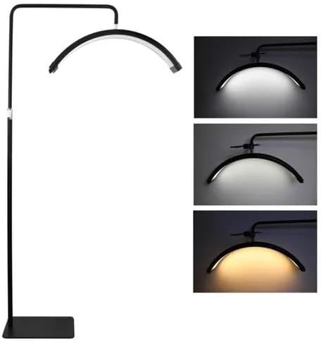 LED HD-M8X 50W Half-moon Shaped Fill Light 3000K-6000K Dimmable LED Light Floor Lamp for SPA Tattoo Beauty Salon Eyelash Makeup and Dentist