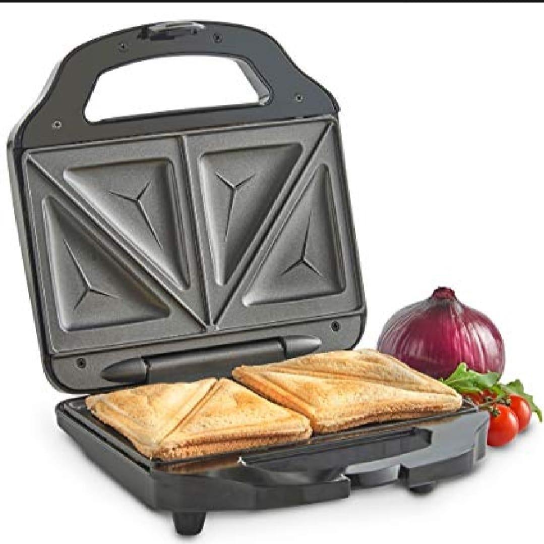 Black Stainless Steel Sandwich Maker 750W