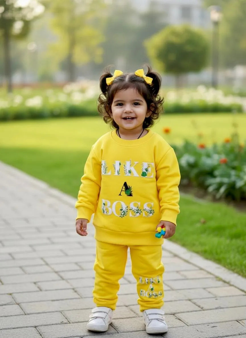 Kids Fleece 2-Piece Set LIKE A BOSS
