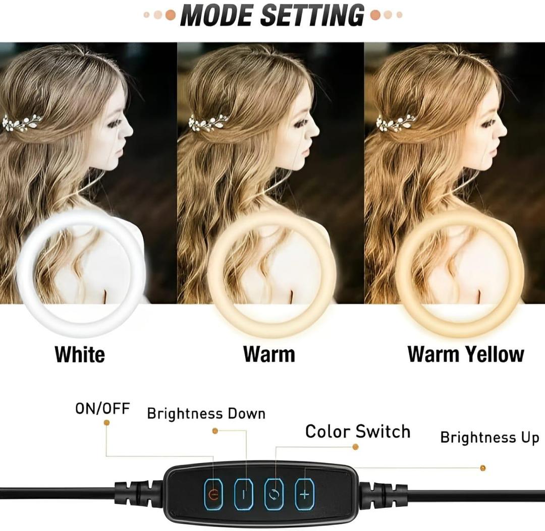 26cm LED Ring Light with 7 Feet Tripod Stand