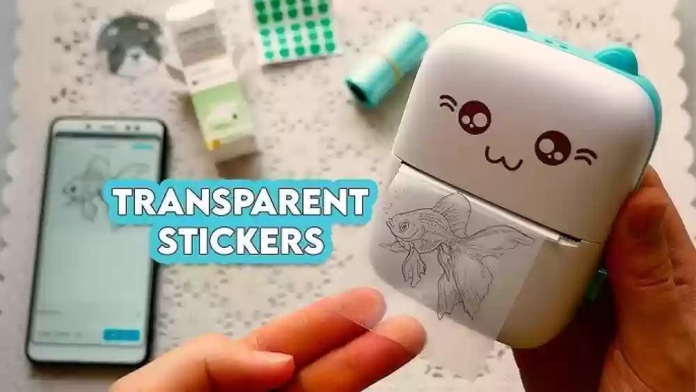 Mini Printer Pink White Instant Photos Portable