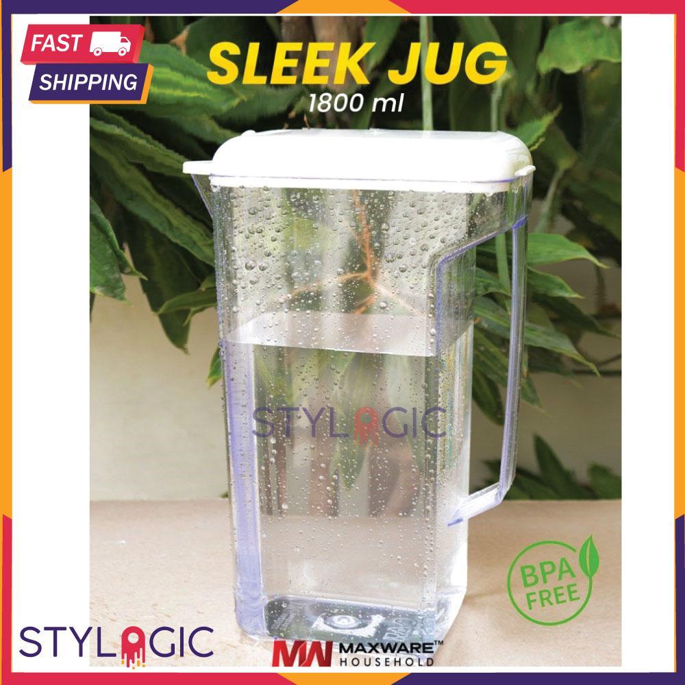 1800ml Sleek Plastic Water Jug with Citrus Design
