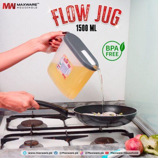 1500ml Flow Jug BPA Free Multicolor ABS