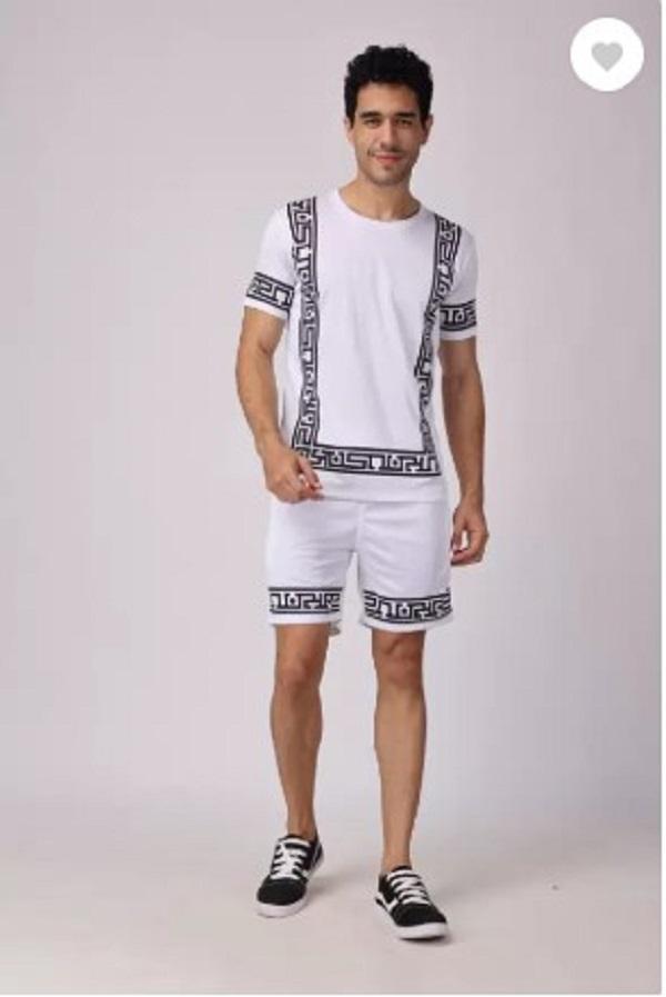 Men Printed Dri Fit Tracksuit 2Pcs Set
