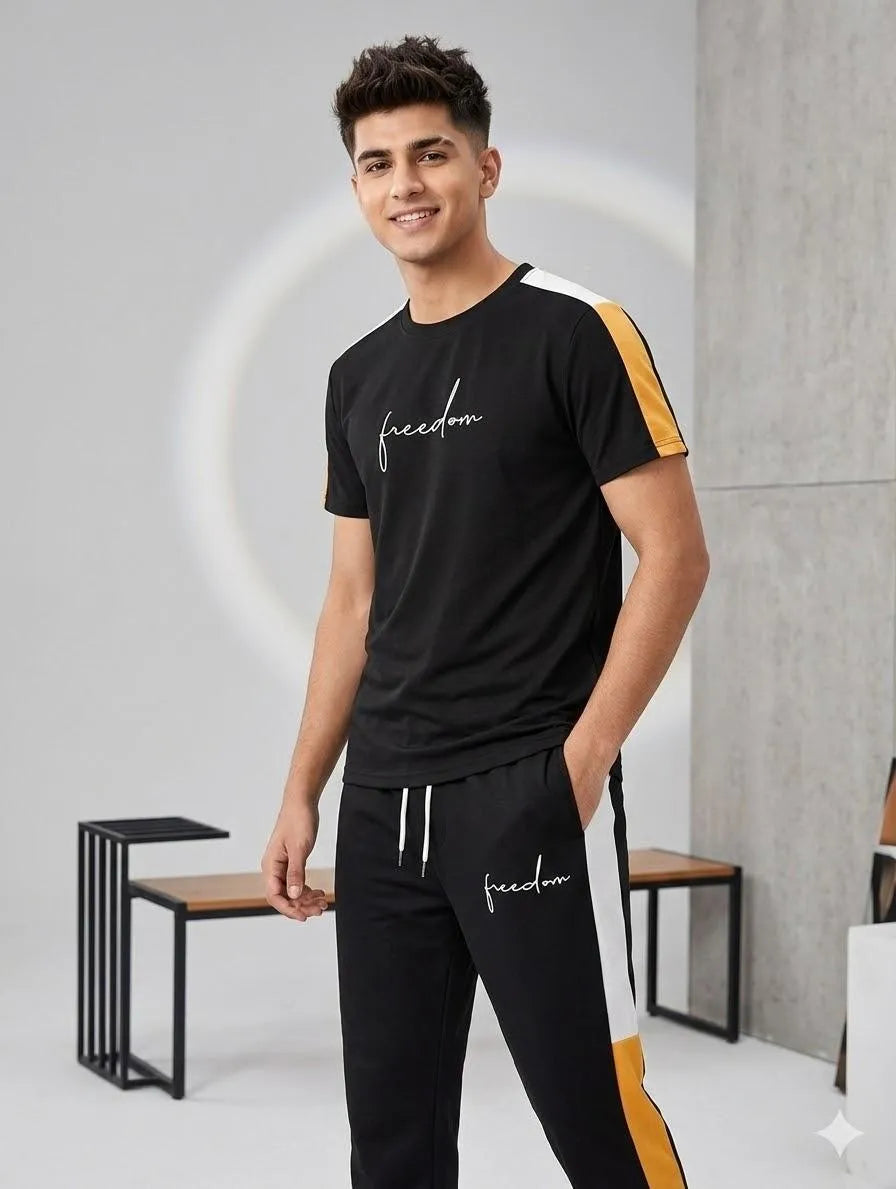 Men Printed Track Suit 2Pcs Small to XL
