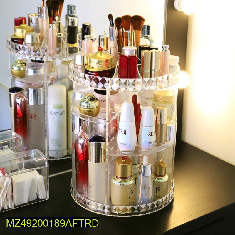 3-Tier Makeup Organizer with LED Lights