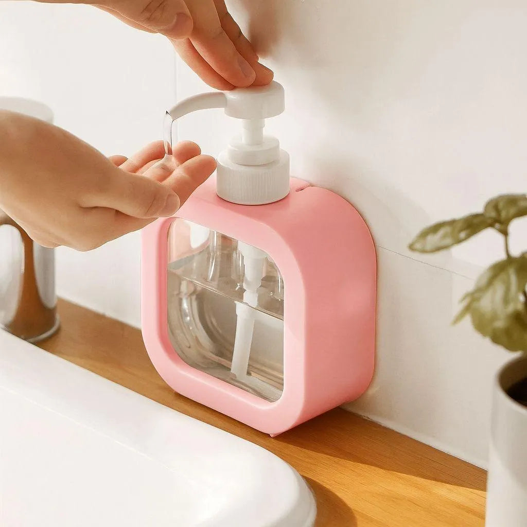Liquid Soap Dispenser 500ml Black Transparent ABS