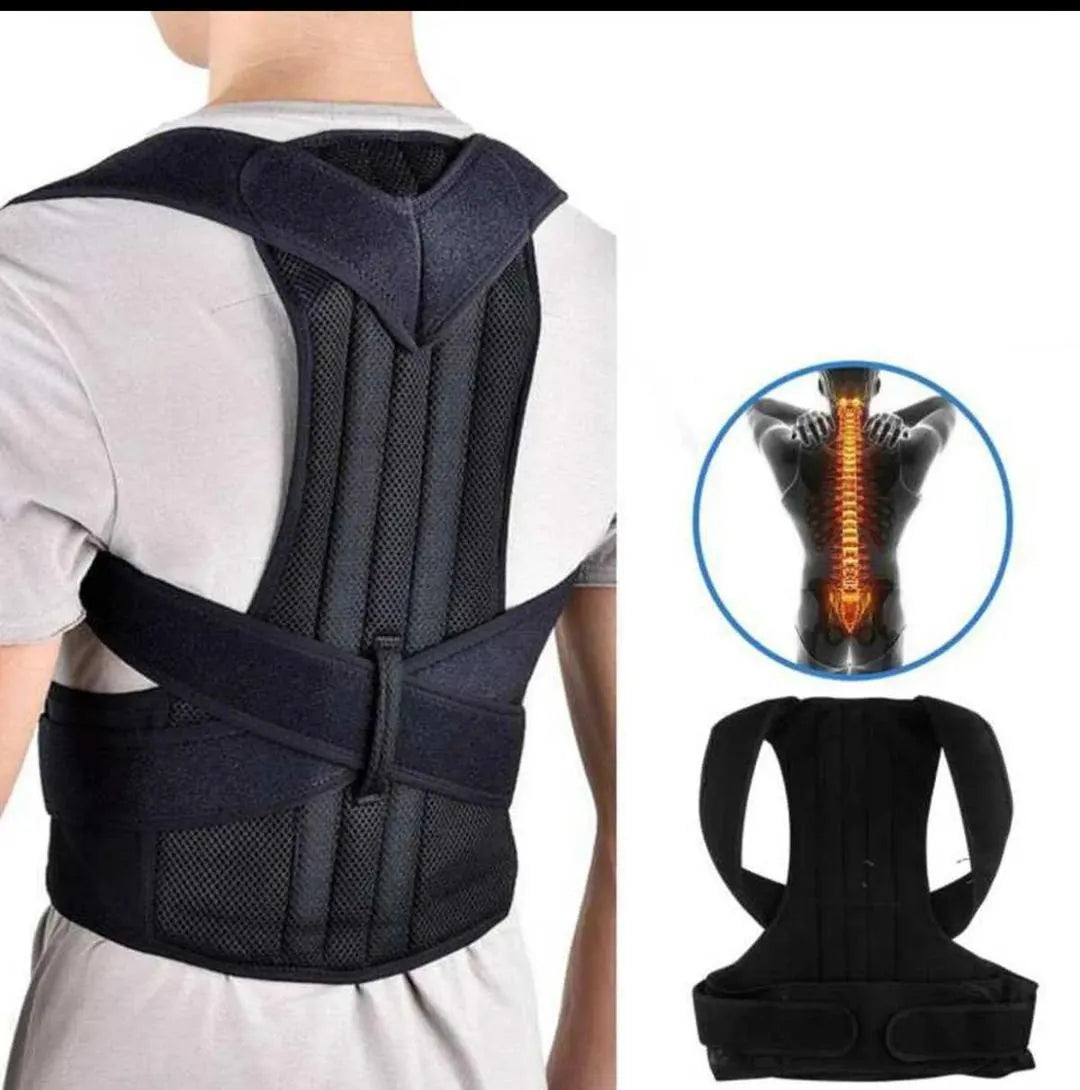 Adjustable Magnetic Posture Corrector Back Brace Support Belt for Upper Back Pain Relief – Standard Size