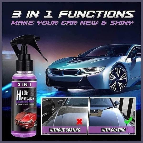 3 In 1 High Protection Quick Car Coating Spray for Scratch Repair & Shine