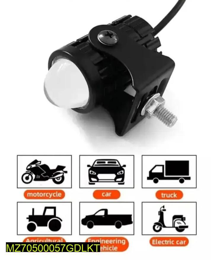 Black ABS Bike Spotlights 3x2 Inch 12V - 2PCs