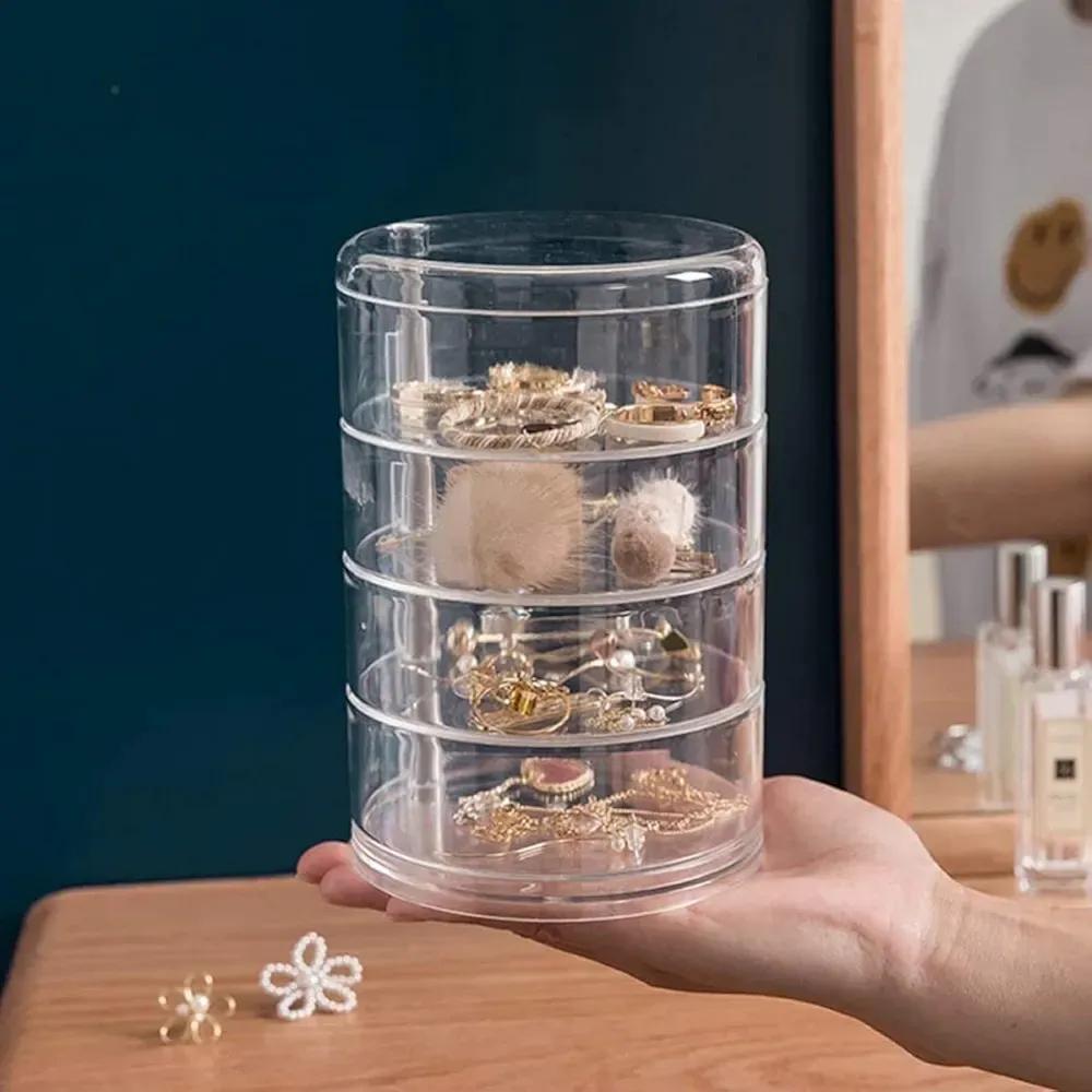 Transparent Multi-Layer Jewellery Box for Women