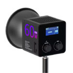 Mamen SL-C60R LED Video BI Color +RGB Light With Built In Battery Power Portable Cob Photography Light ( Bowen Mount Including )