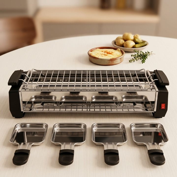 Electric And Barbecue Grill Indoor Stone Surface Cooking Powerful Food Grilling Appliance